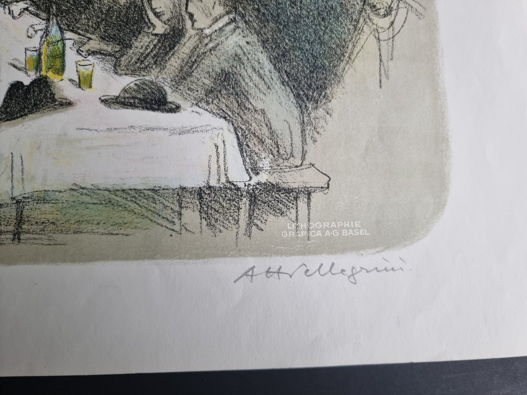 Grafica & Litografie: A.H. Pellegrini LITHOGRAPHIE SIGNIERT – Usato da Gersau venduto da grafik-kunst 3