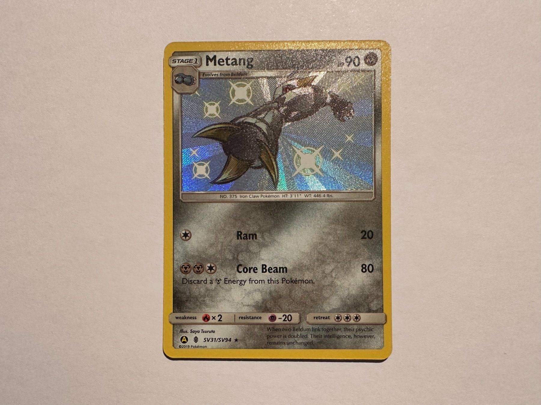 Pokémon Carte collezionabili: Metang Shiny Hidden Fates EN – Usato da Hagendorn venduto da Pokecollectorch 1