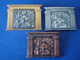 Plaketten Satz 1993 Gold-Silber-Kupfer