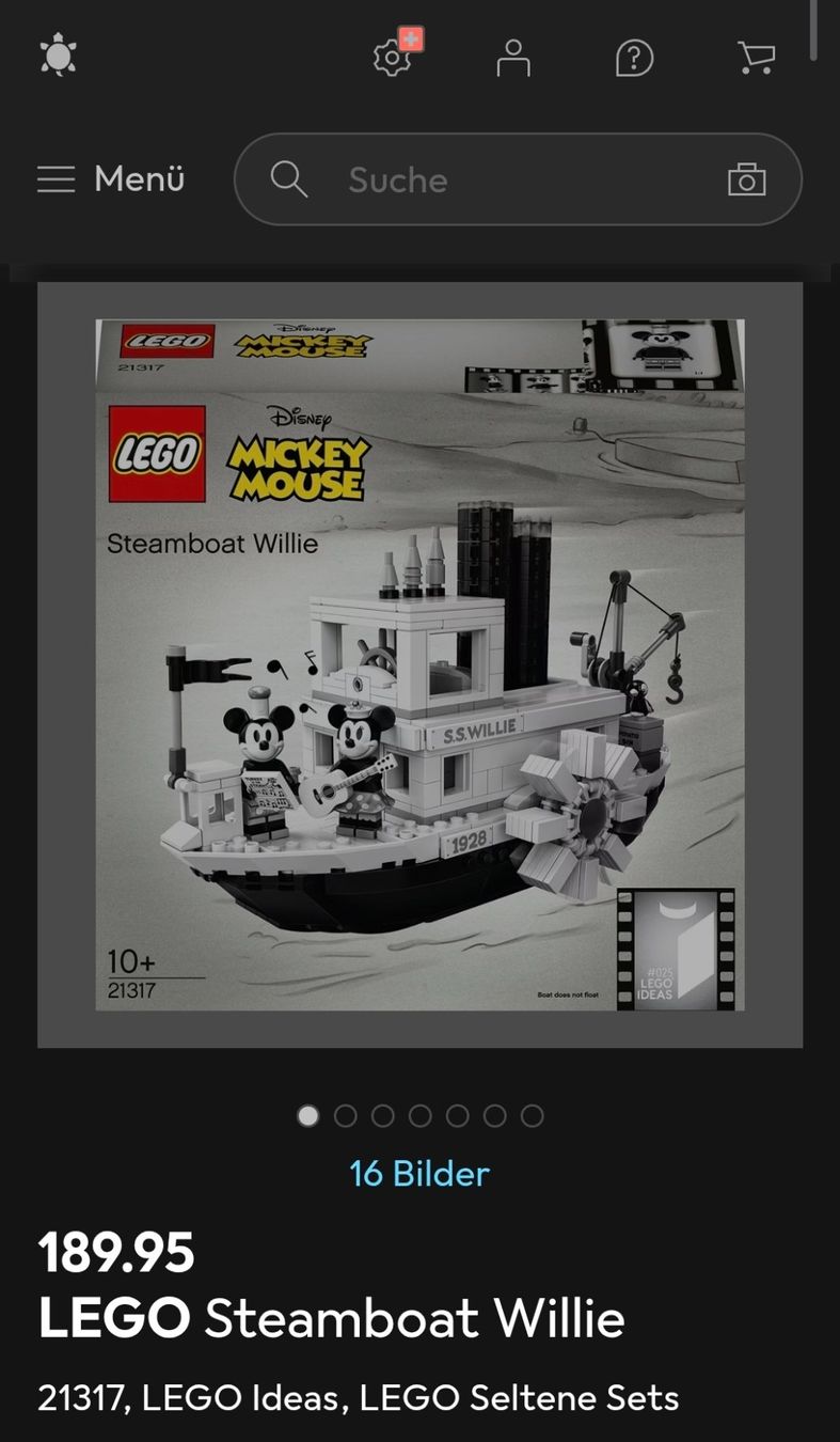 Lego Kit di costruzioni: LEGO Steamboat Willie 21317 – Usato da Egerkingen venduto da Pascal.FL 3