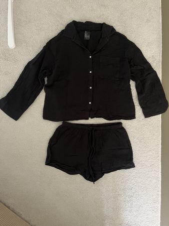 Schwarzes Pijama Set von H&M H und M