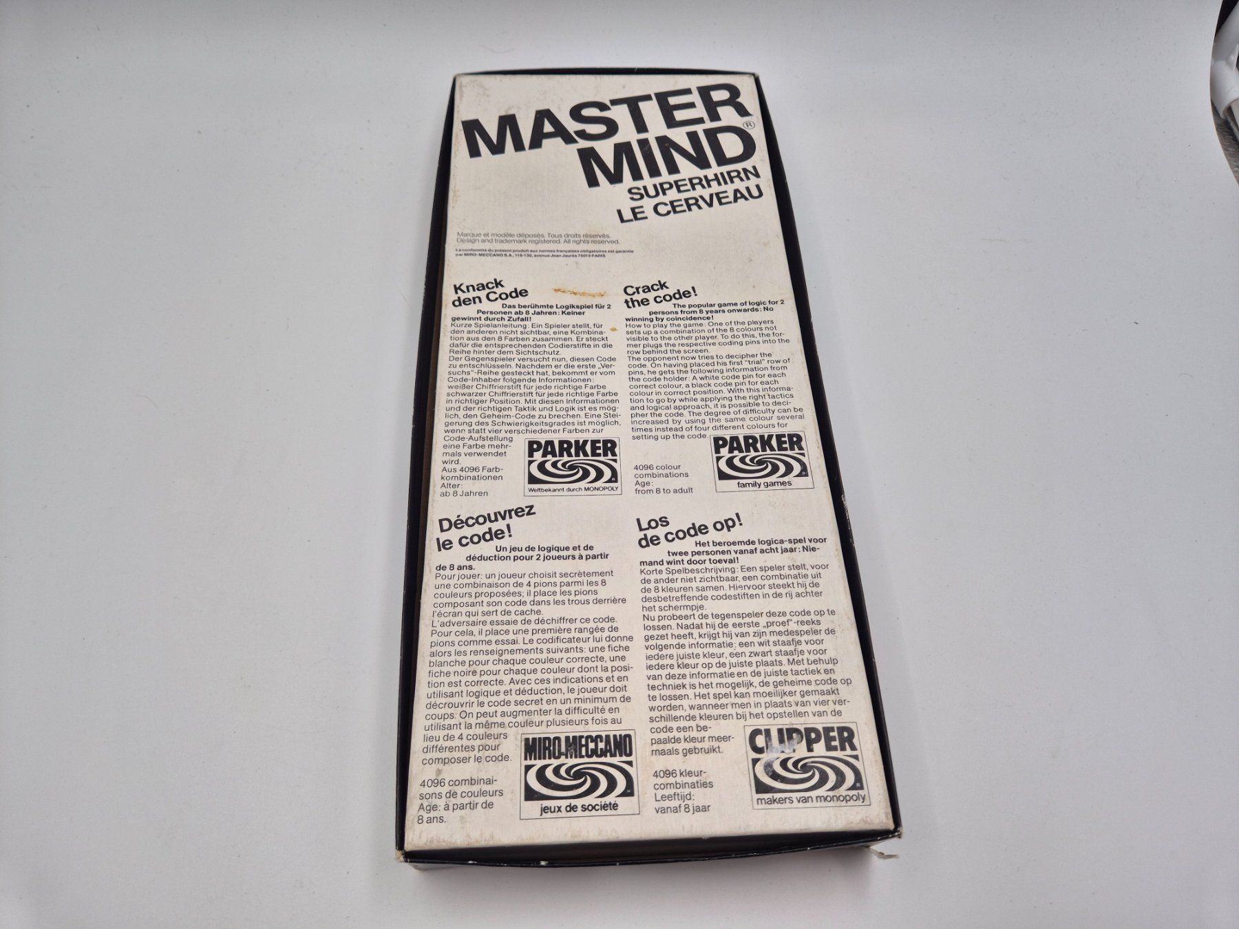 Parker Giochi: Original Master Mind Spiel Retro Klassiker – Usato da Ettiswil venduto da beekeper13 1