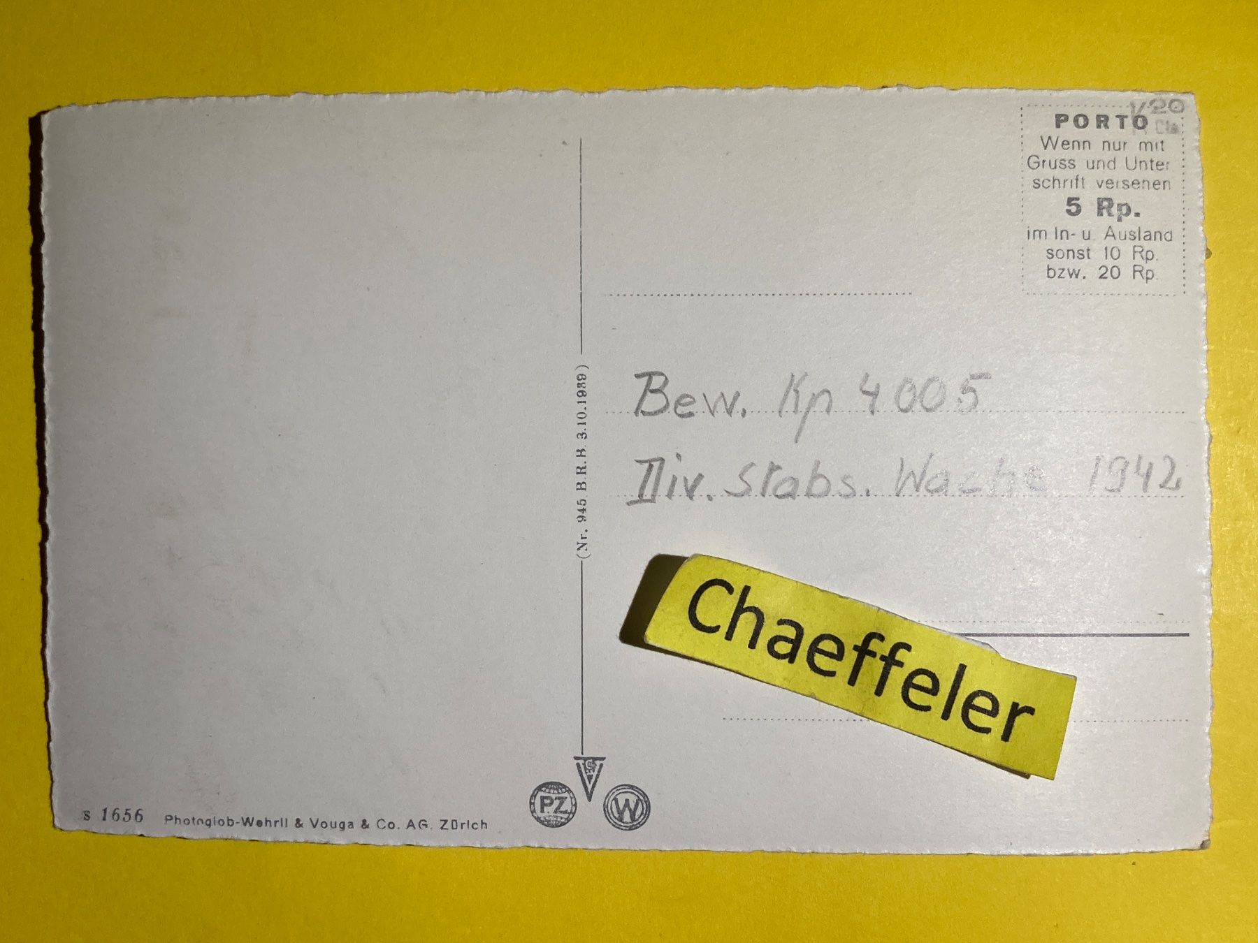 Cartoline postali: 1942 Brunnen. Quai – Usato da Zürich venduto da Chaeffeler 1