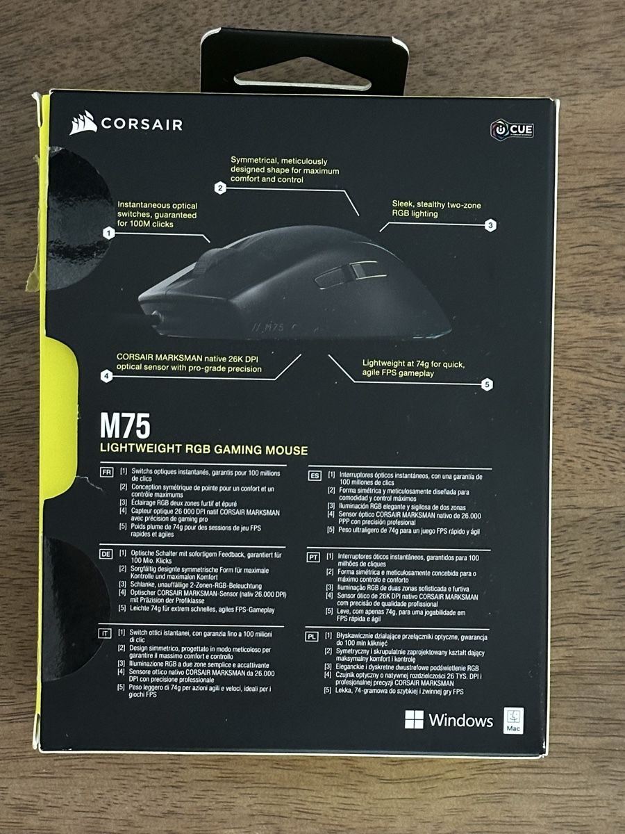 Corsair Maus: Corsair M75 - Mouse – Neu (gemäss Beschreibung) aus Lausanne von naranjo 1