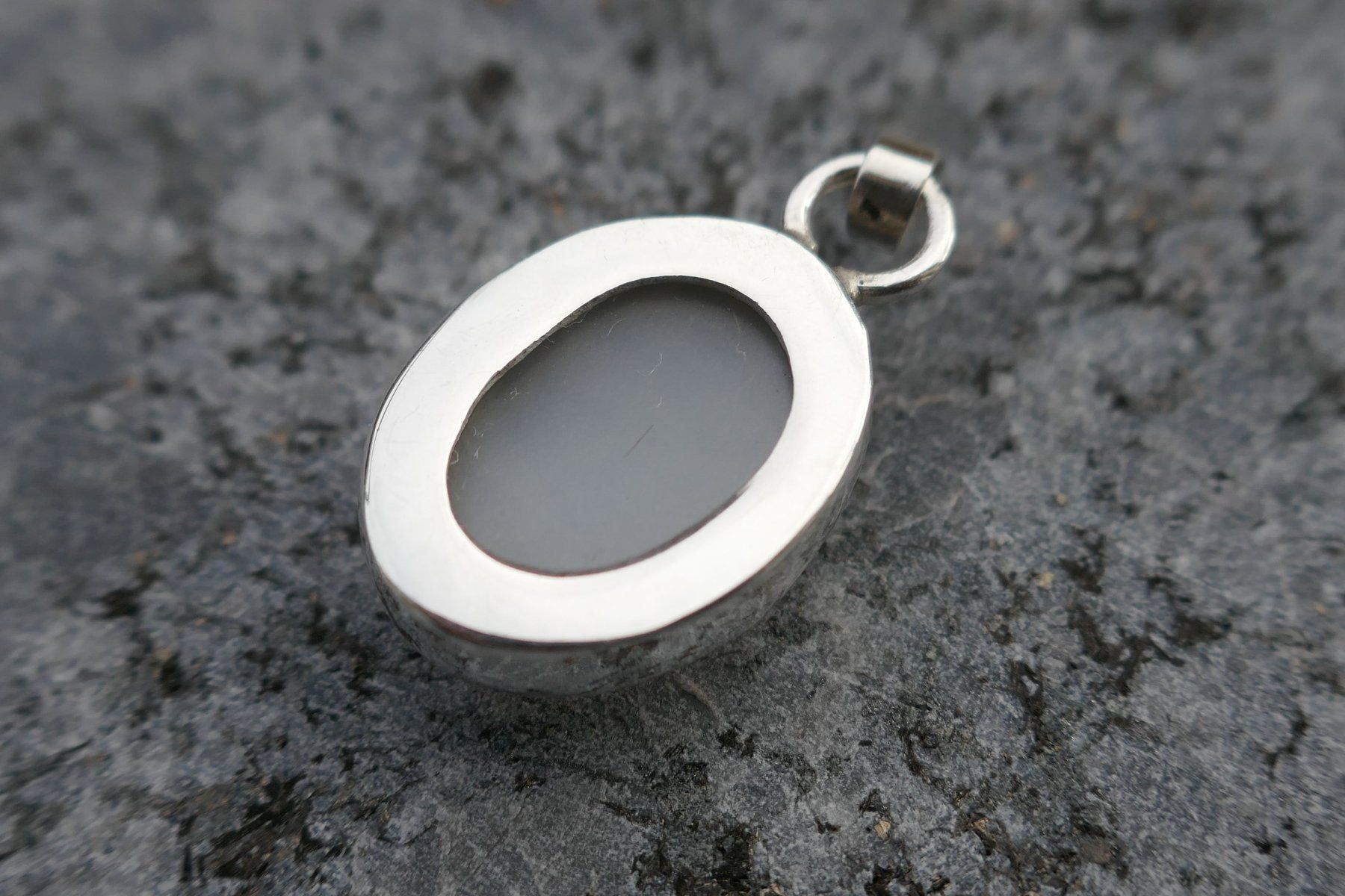 Pendentifs: Mondstein Anhänger in Silber – Neuf (Voir description) à Arboldswil par estrella925 2