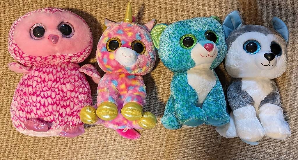 Ty Spielzeuge: 4 peluches Ty Beanie Boo de 42cm – Gebraucht aus Rolle von alibaba17