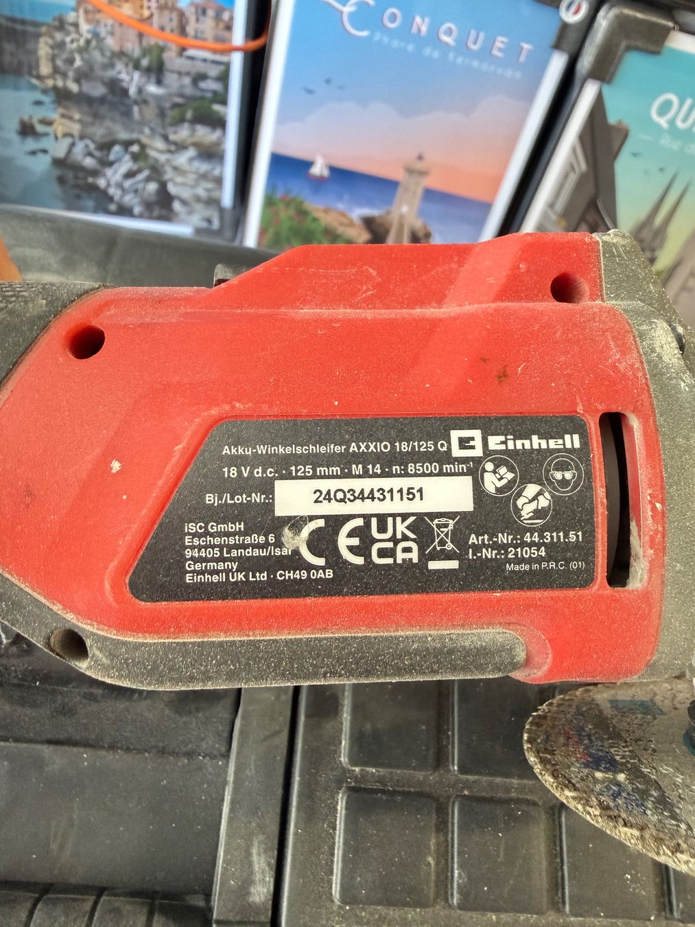 Einhell Smerigliatrici & Lucidatrici: Akku-Winkelschleifer AXXIO 18/125 Q Einhell 18V – Usato da Zollikofen venduto da Level_911 2