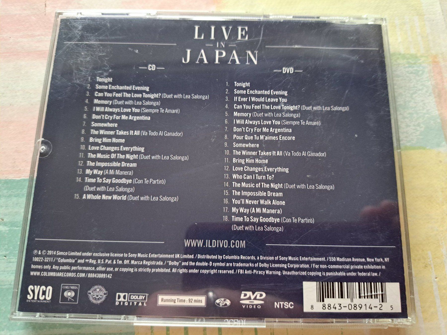 CD: CD + DVD Il Divo Live in Japan  – Usato da Pully venduto da bro_n52j 1