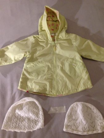 Jacke Übergangsjacke mit 2 Kappen 92