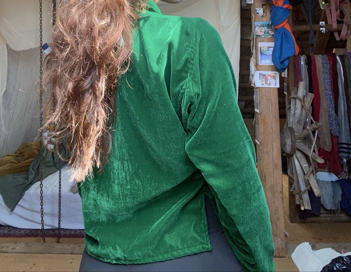 Giacche: Samt Designer Jacke aus Nepal zum binden – Usato da Rehetobel venduto da Norea69 3
