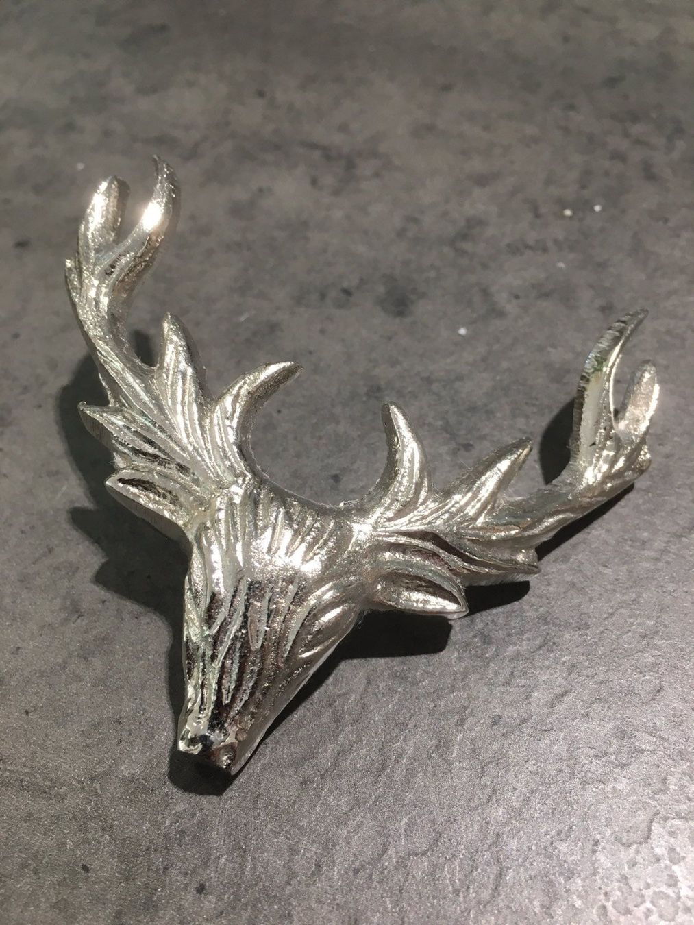 Tutte le decorazioni: Kerzenstecker Hirsch gr. in Alu-Silber – Nuovo e nell'imballaggio originale da Volketswil venduto da rubin74 1