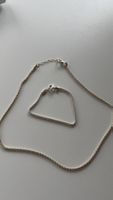 Popcorn Sterling Silber Armband und Halskette