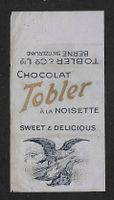 Emballage Mini Tablette Chocolat Tobler à la noisette, 1910s