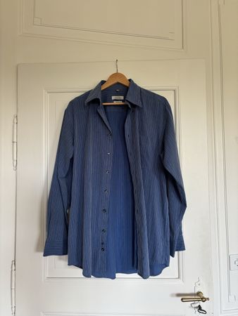 Vintage Hemd gestreift 100% Baumwolle Gr. L