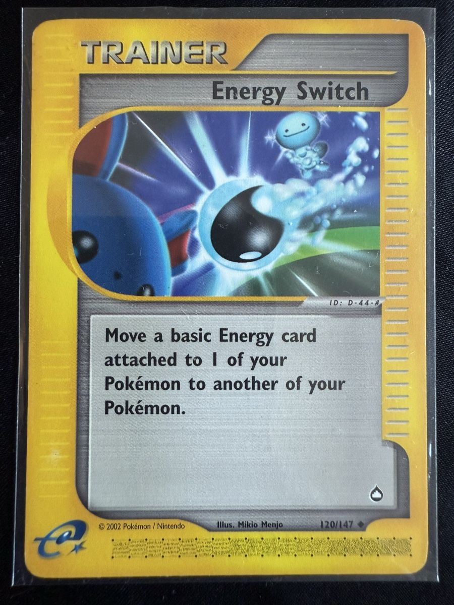Pokémon Carte collezionabili: Energy Switch Trainer Pokemon Aquapolis - 120/147 – Usato da Winterthur venduto da SiddyPokemon