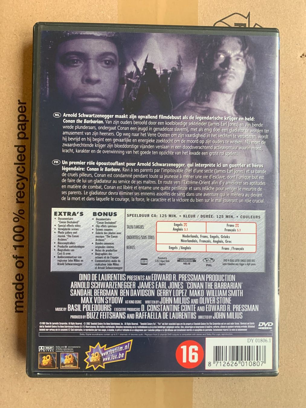 Tutti i DVDs: Conan le Barbare (1982, DVD, Arnold Schwarzenegger) – Usato da Vevey venduto da zecollector 1