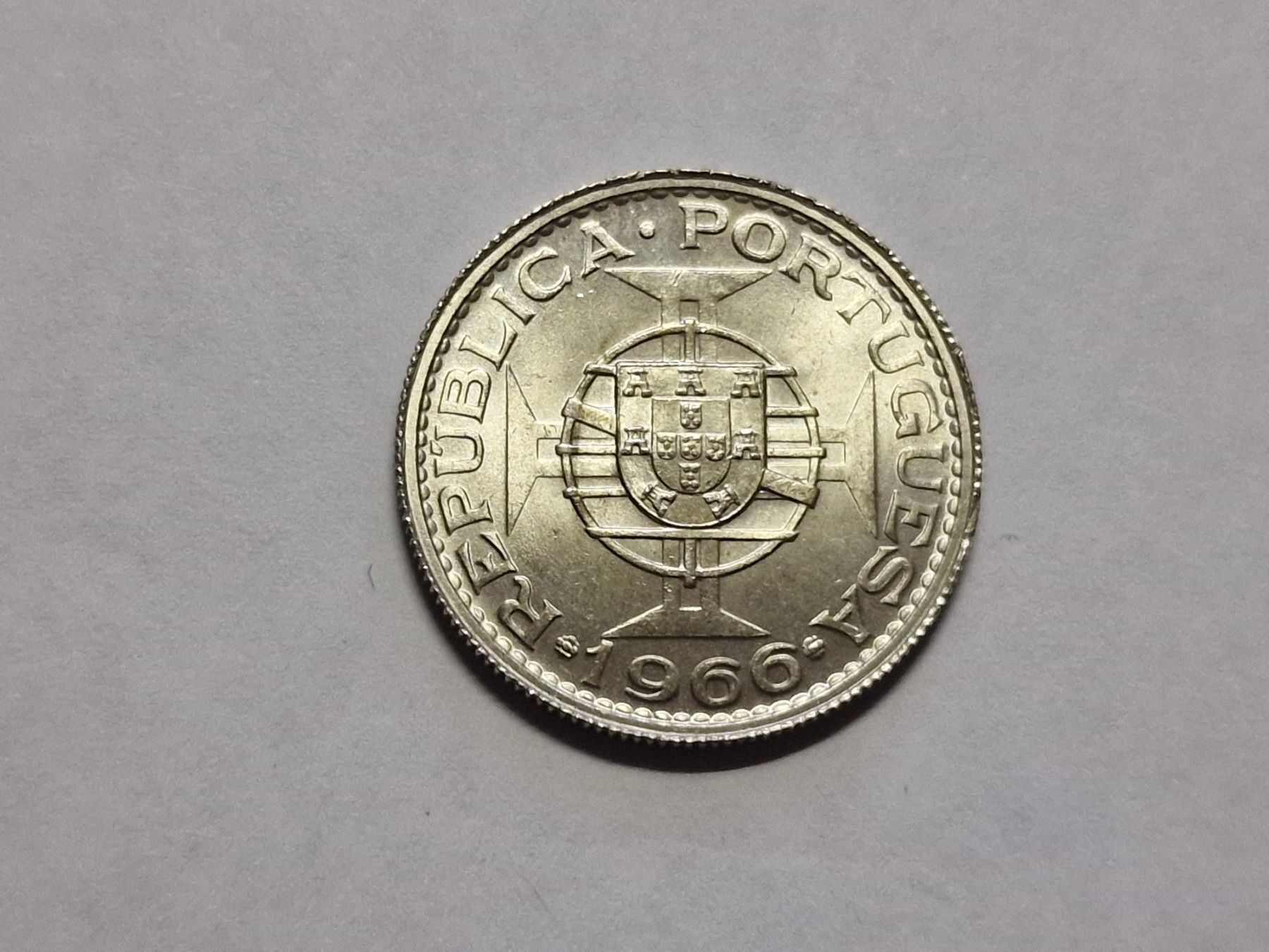 Tutti le monete: Moçambique 5 escudos 1966 silber. – Nuovo (secondo la descrizione) da Zürich venduto da Moreira01 3
