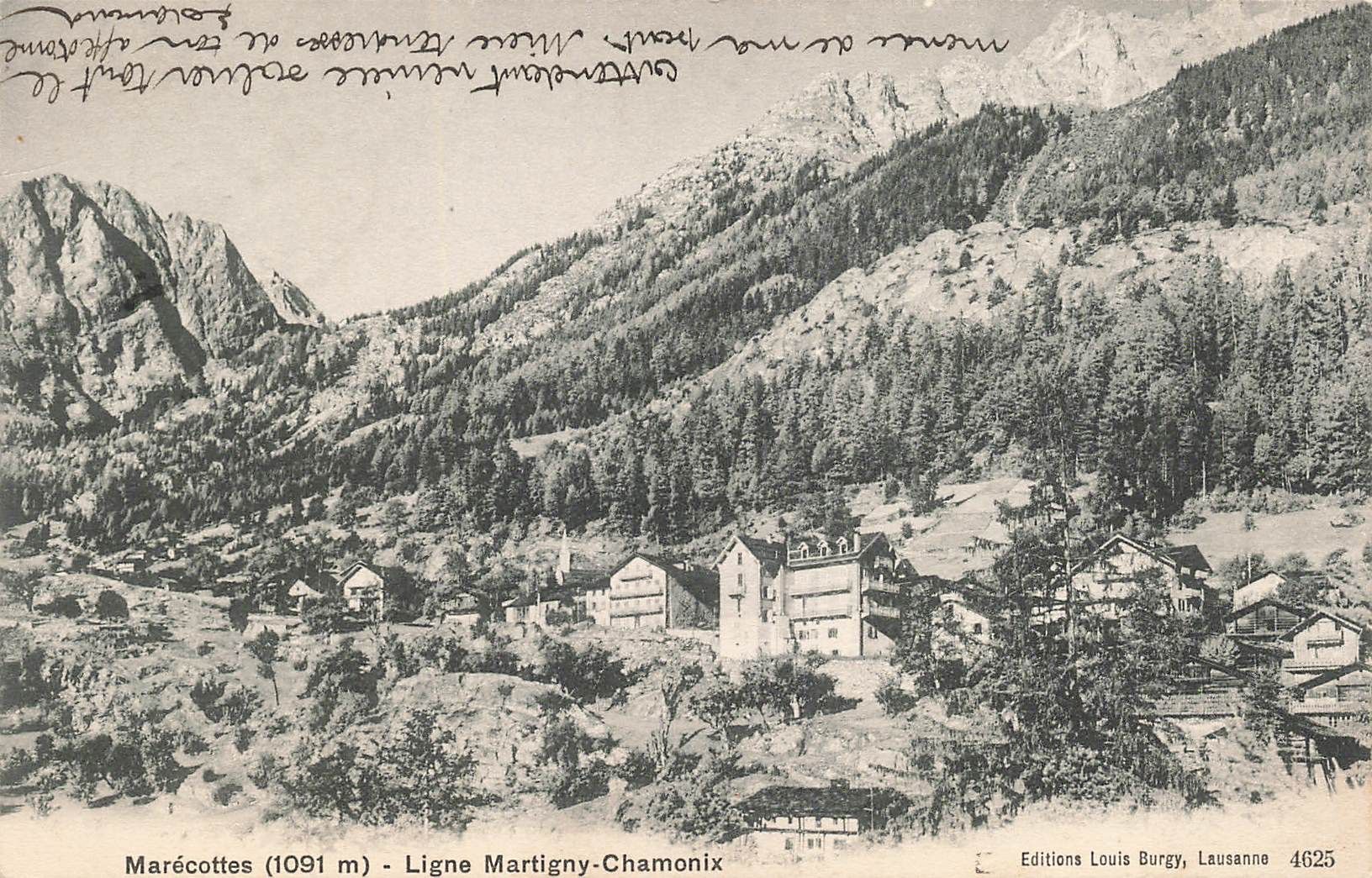 Cartoline postali: Marecottes ligne Martigny Chamonix – Usato da Biasca venduto da Blenio71