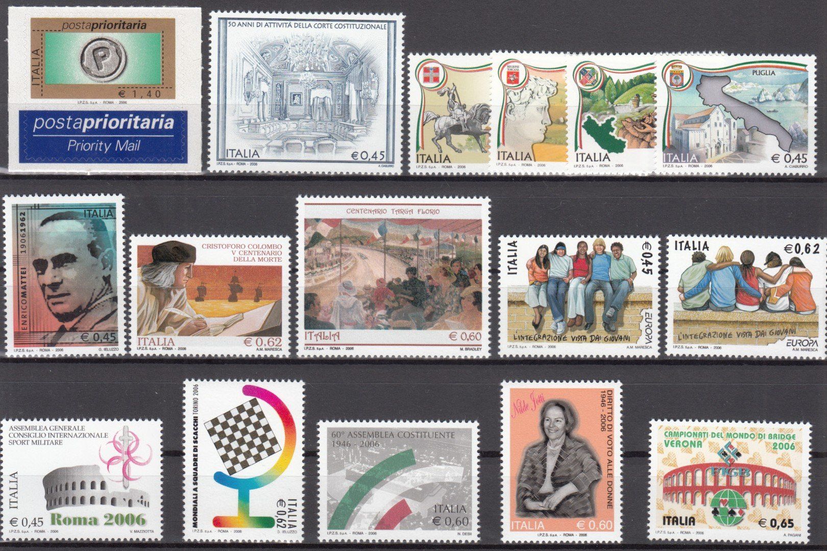 Tutti i francobolli: Italien 2006 postfrisch – Usato da Bürglen TG venduto da StampGraf 5