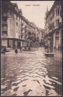 Luzern Hochwasser 1910, Grendel, ungelaufen