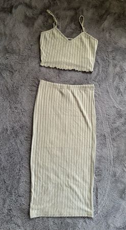 Shein ribbed olive set size M