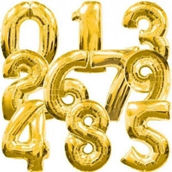 Tutte le decorazioni: Geburtstagsballon 80cm Gold – Nuovo e nell'imballaggio originale da Montreux venduto da CABLEKABEL 1