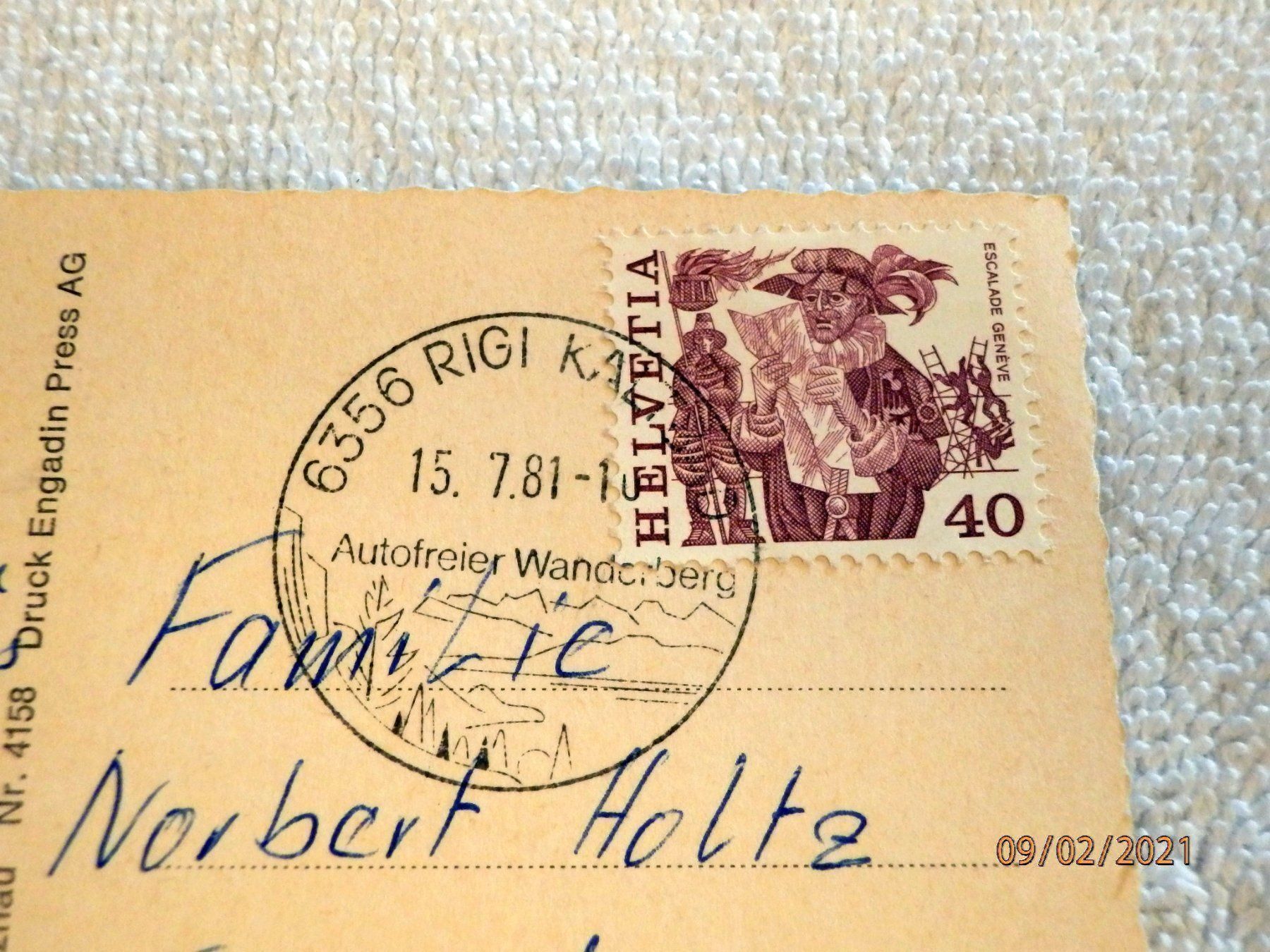 Cartes postales: AK, Hotel Bergsonne, Rigi-Kaltbad – D'occasion à Ueberstorf par dinbau 6