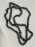 Halskette Edelsteinkette aus Schneeflocken Obsidian