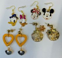 Micky Mouse Ohrringe Golden und andere Glänzend Goldig