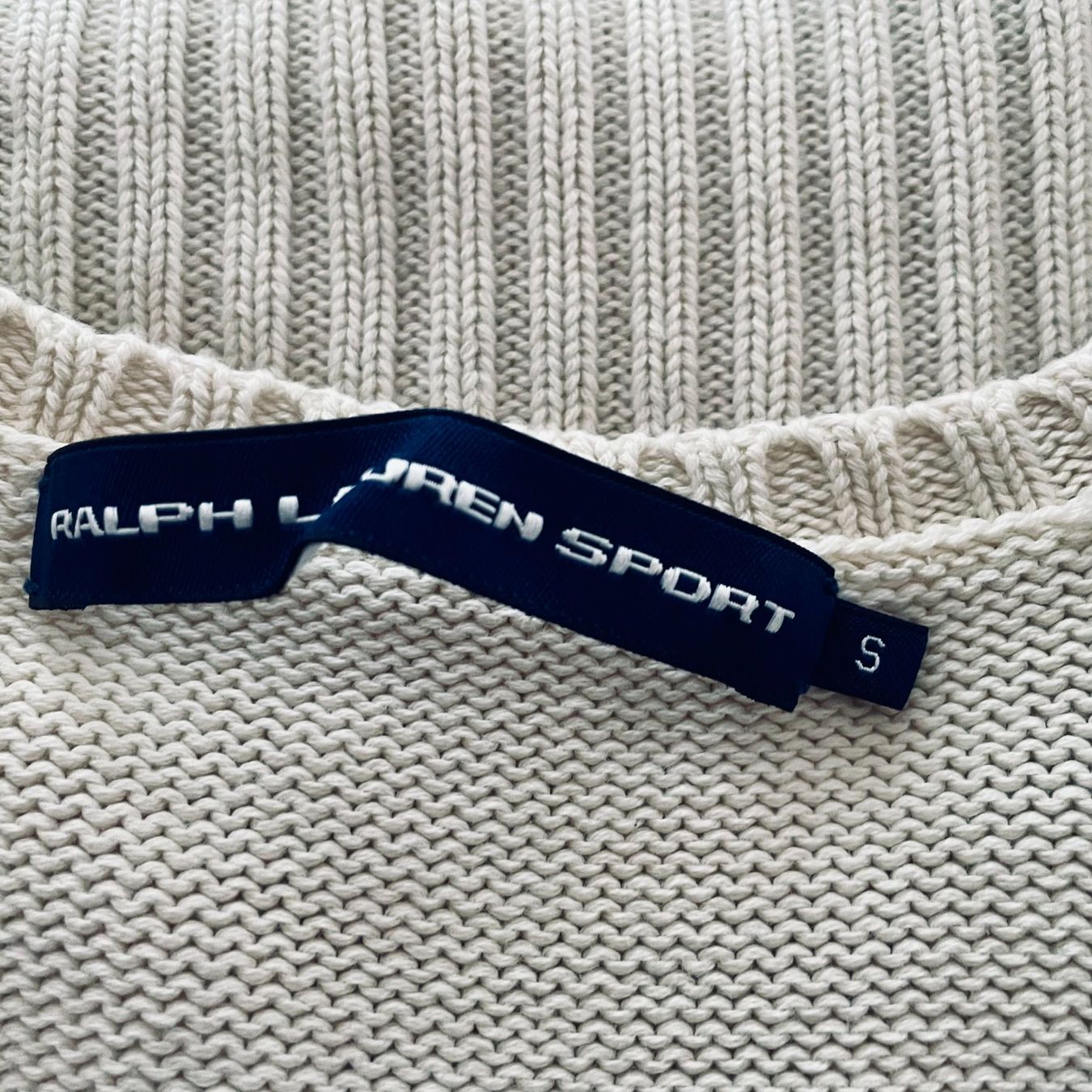 Ralph Lauren Maglioni & Felpe: Rundhalspullover, Pullover Ralph Lauren Sport, Gr. S, Creme – Usato da Hünenberg venduto da Dominique1974 1