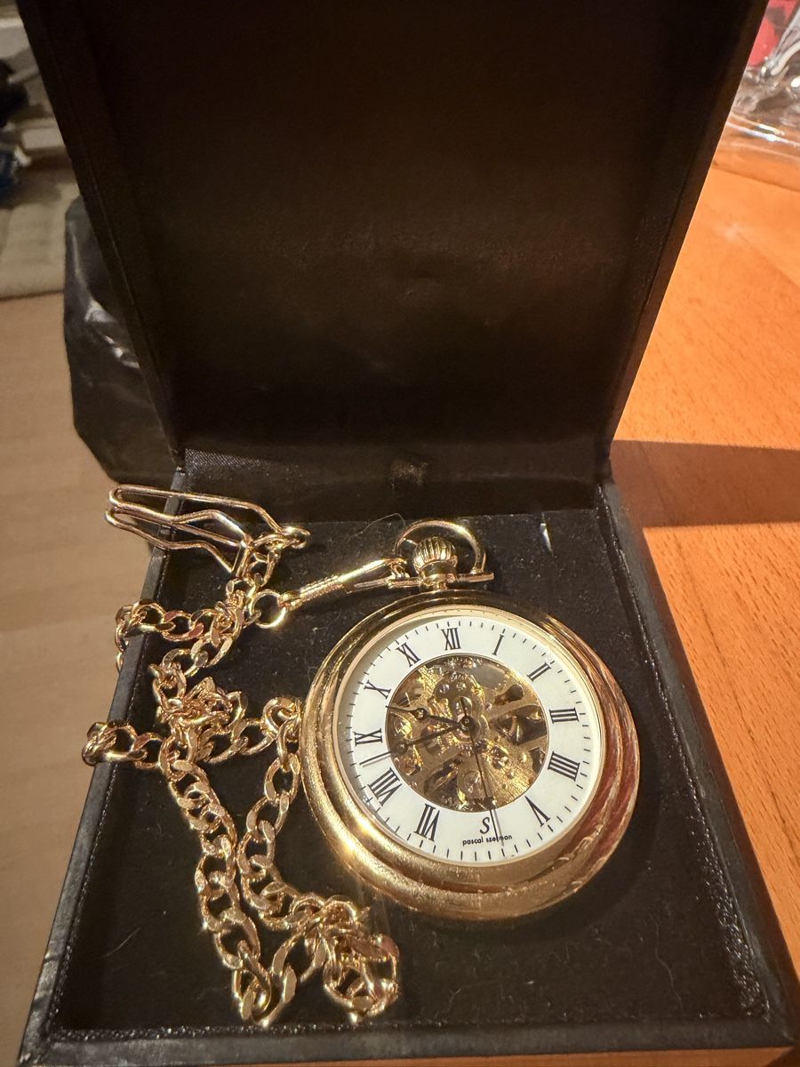 Orologi: Taschenuhr Pascal Szerman Skelett Goldfarben mit Kette – Nuovo (secondo la descrizione) da Bergdietikon venduto da mimxmy