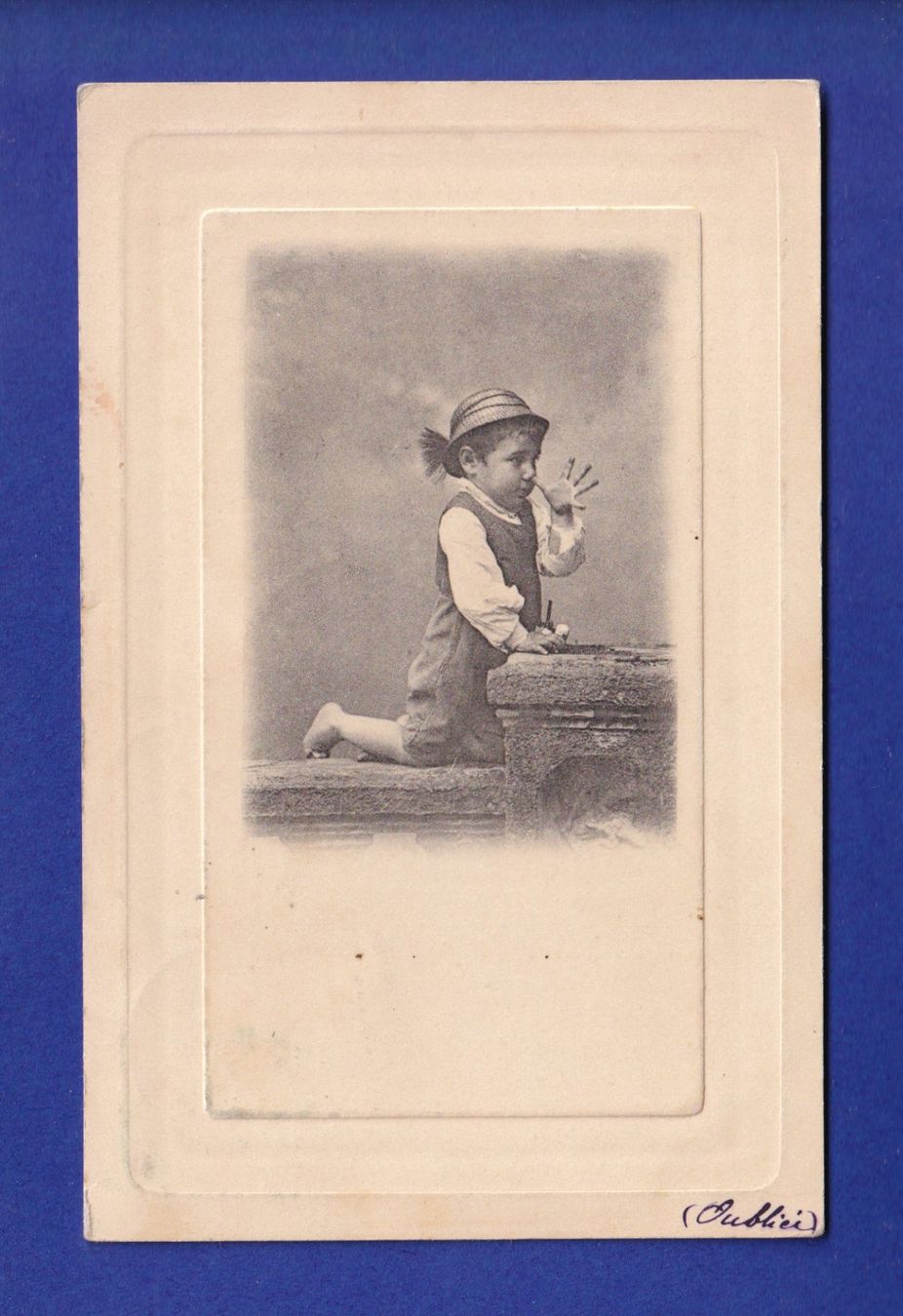 Ansichtskarten: ENFANT - Grimace de petit garçon – Gebraucht aus Pully von nicecards-shop