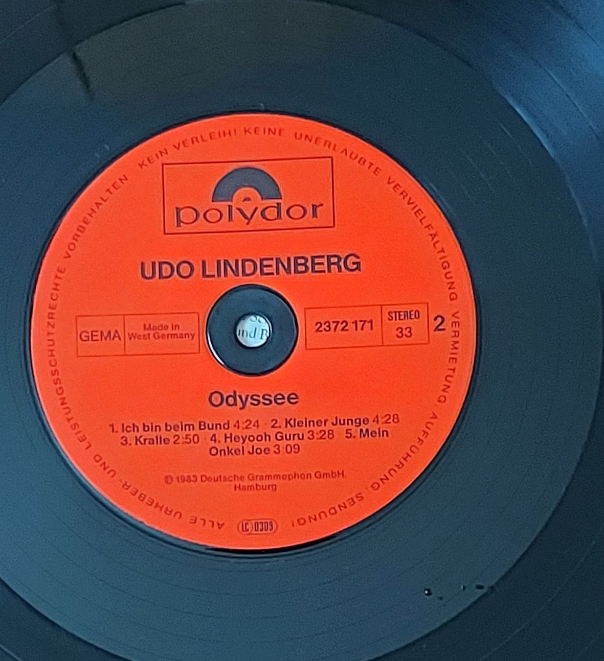 Vinyles: LP - UDO LINDENBERG - ODYSSEE – D'occasion à Steckborn par Quo7 2
