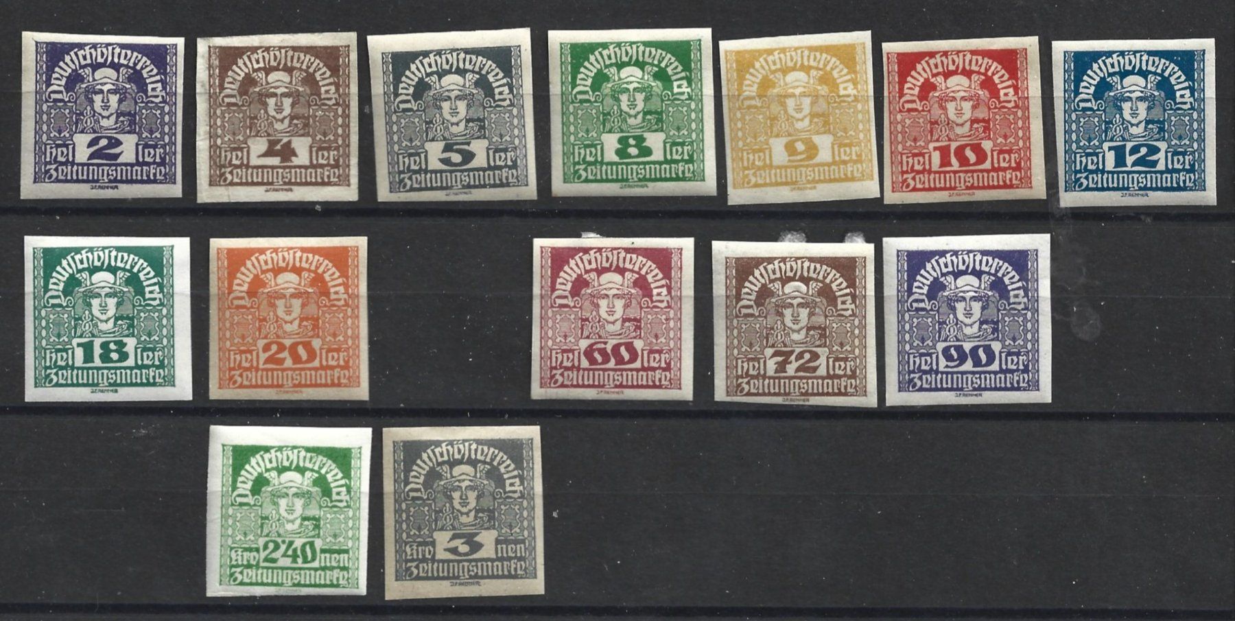Tutti i francobolli: 1920-21 Österreich – Nuovo (secondo la descrizione) da Trübbach venduto da Sammer51