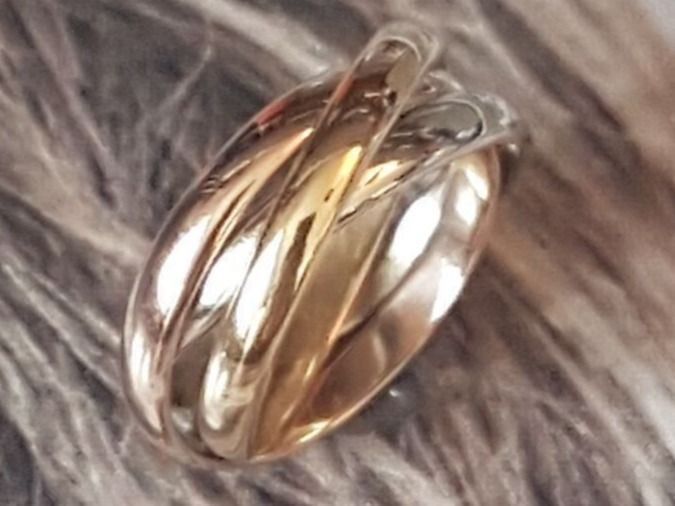 Anelli: Toller 3 farbiger 3 Anneaux Ring  18kt. – Nuovo (secondo la descrizione) da Unterägeri venduto da Altgoldschmuck 9