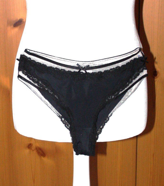 Sonstige Unterwäsche: Slip schwarz - beige Gr. L NEU – Neu (gemäss Beschreibung) aus Flüelen von Diversicum-Textil