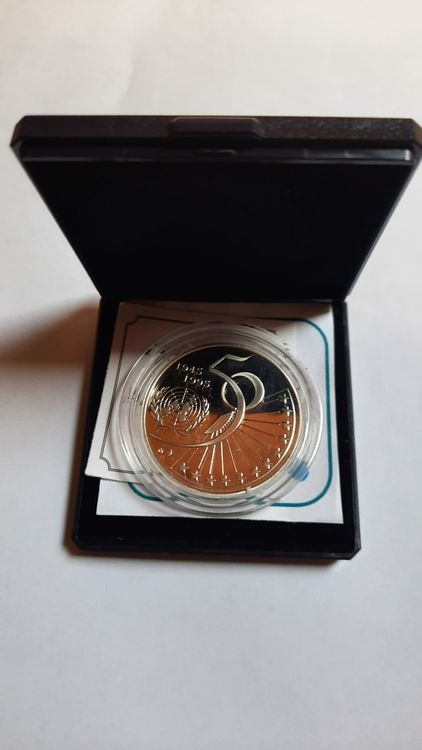 belgique-m-daille-1995-5-cus-argent-neuf-avec-emballage-d-origine