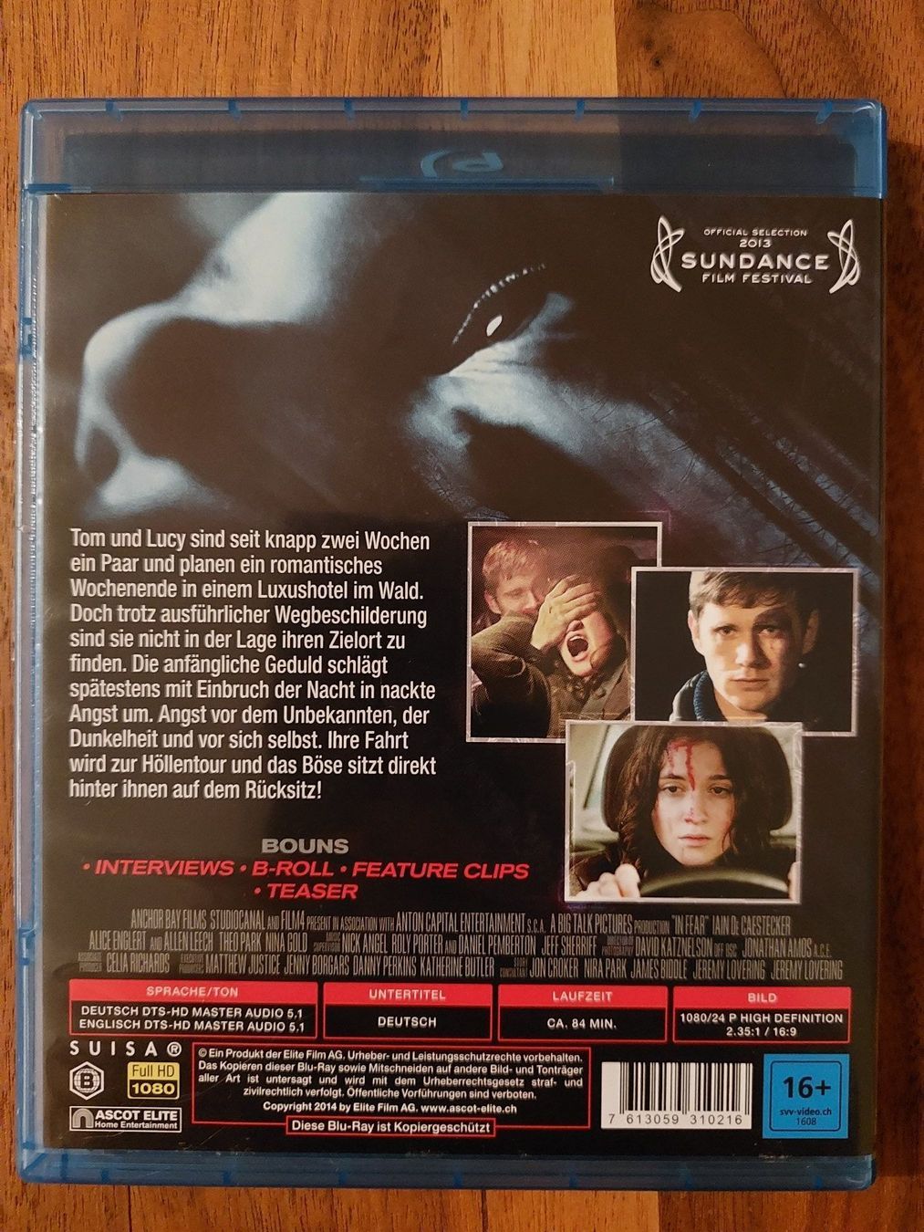 Alle DVDs: Blu Ray - In Fear – Gebraucht aus Rheinfelden von FilmAuktion 1