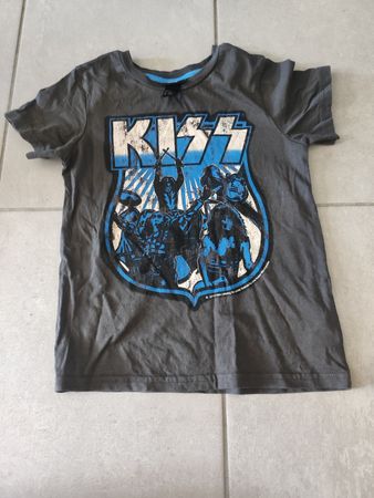 Kinder T-Shirt, H&M, Gr 122/128, "Kiss", sehr guter Zustand 