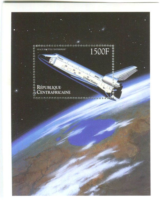 Tutti i francobolli: Block "Space Shuttle Enterprise". Zentralafrikanische Republ – Nuovo e nell'imballaggio originale da Basel venduto da Butsch5