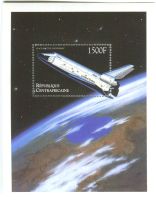 Block "Space Shuttle Enterprise". Zentralafrikanische Republ
