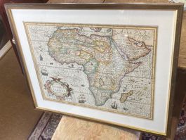 Nova Africa Tabula Fodoco Hondio Antike Landkarte