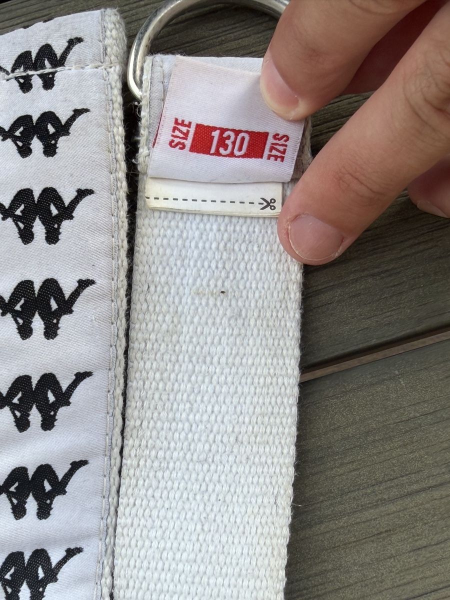 Cinture: Ceinture KAPPA blanche logo "Omini" taille 130 – Usato da Boudry venduto da LuigiLoot 2