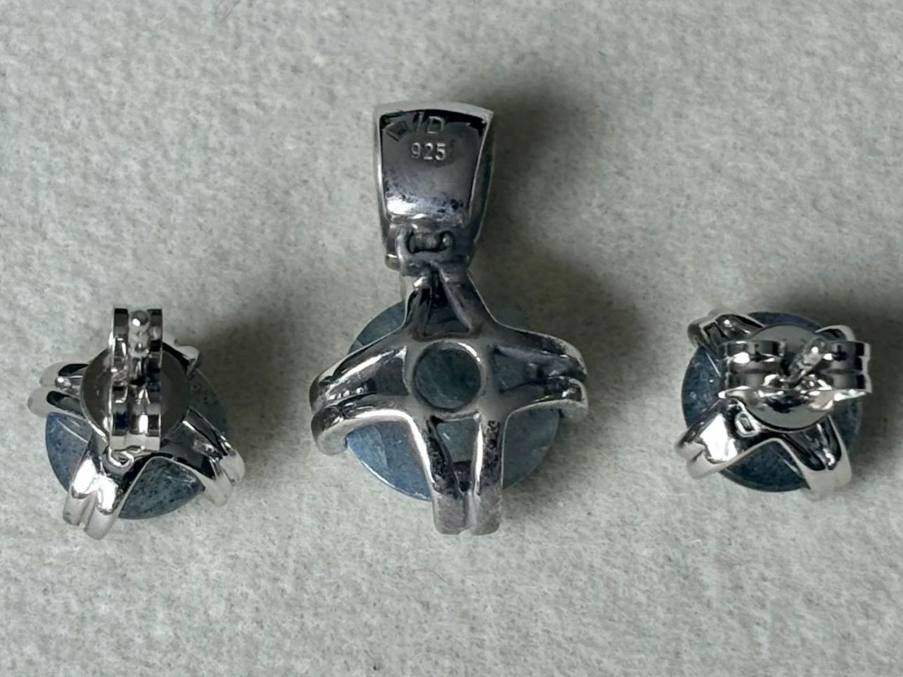 Anhänger: Set Labradorit Ohrstecker und Anhänger, Silber 925 – Neu (gemäss Beschreibung) aus Brugg AG von lau_9rvy 1