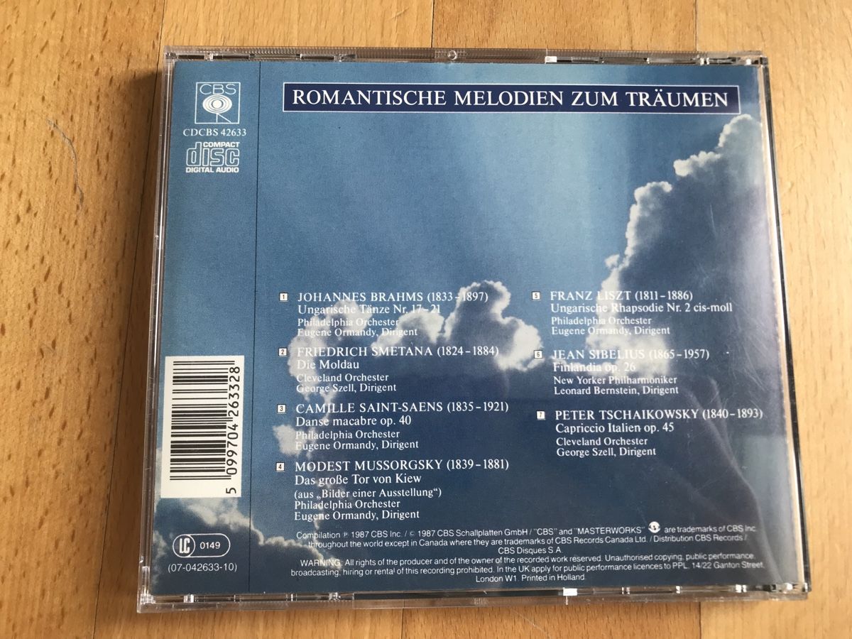 CD: Romantik CD: "Rhapsodie - Romantische Melodien" – Usato da Embrach venduto da Viviane_1402 1