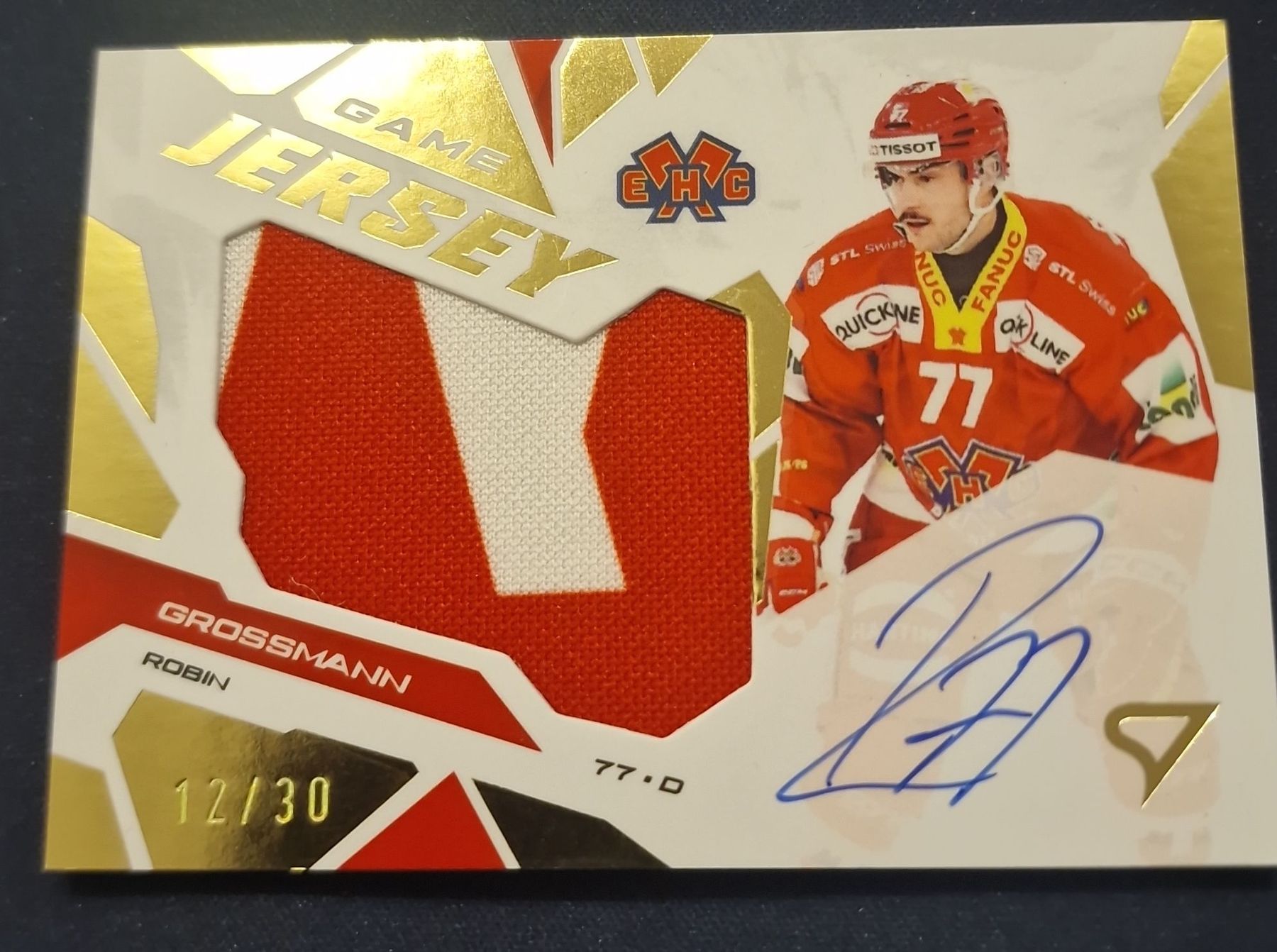 Sportzoo Sammelbilder & Trading cards: EHCB Robin Grossmann Game Jersey Signed 12/30 – Neu (gemäss Beschreibung) aus Bürglen UR von Snuffinski90