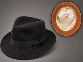 Vintage Stetson Premier American Finish Hut  schwarz  