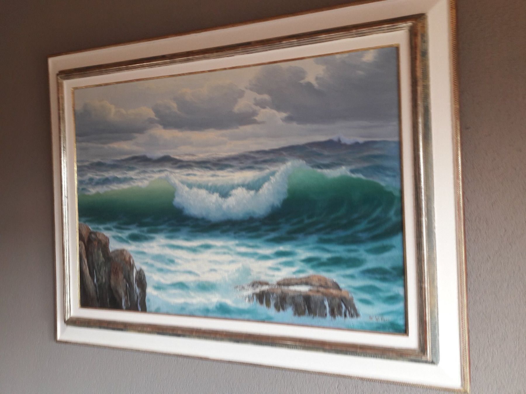 Dipinti: Oelbild gross, das Meer – Usato da Erlinsbach venduto da andiKawa 3