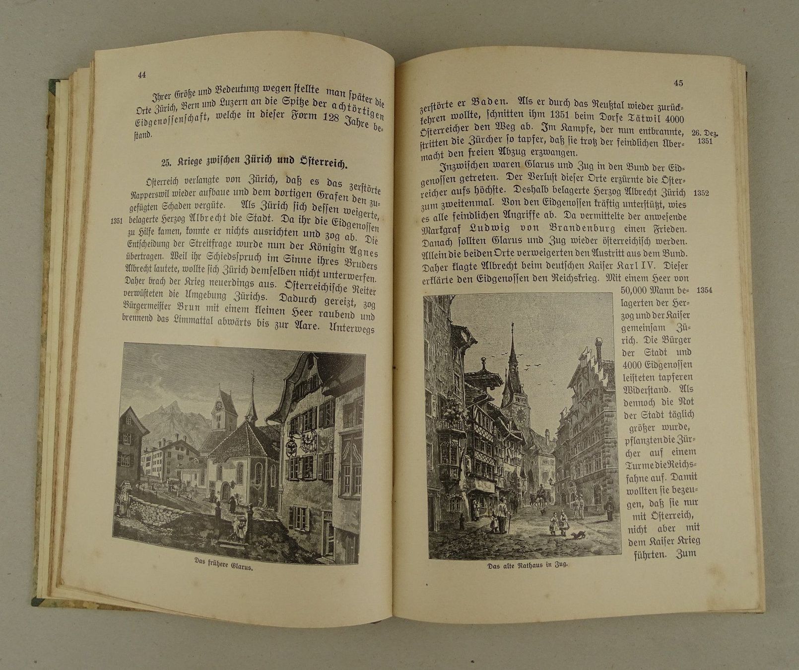 Libri: ILLUSTRIERTE SCHWEIZERGESCHICHTE, 1917, HOLZSTICHE – Usato da Grüningen venduto da Kartensammler 3
