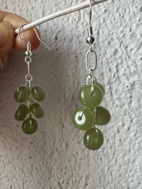 Orecchini pendenti & Orecchini a lobo: Sehr schöne Jade Ohrringe - 925 Silbe – Nuovo (secondo la descrizione) da Neerach venduto da romiping 2